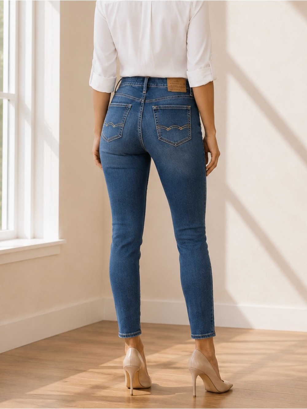 American Eagle Skinny Jeans Medium Wash Stretch 30x30